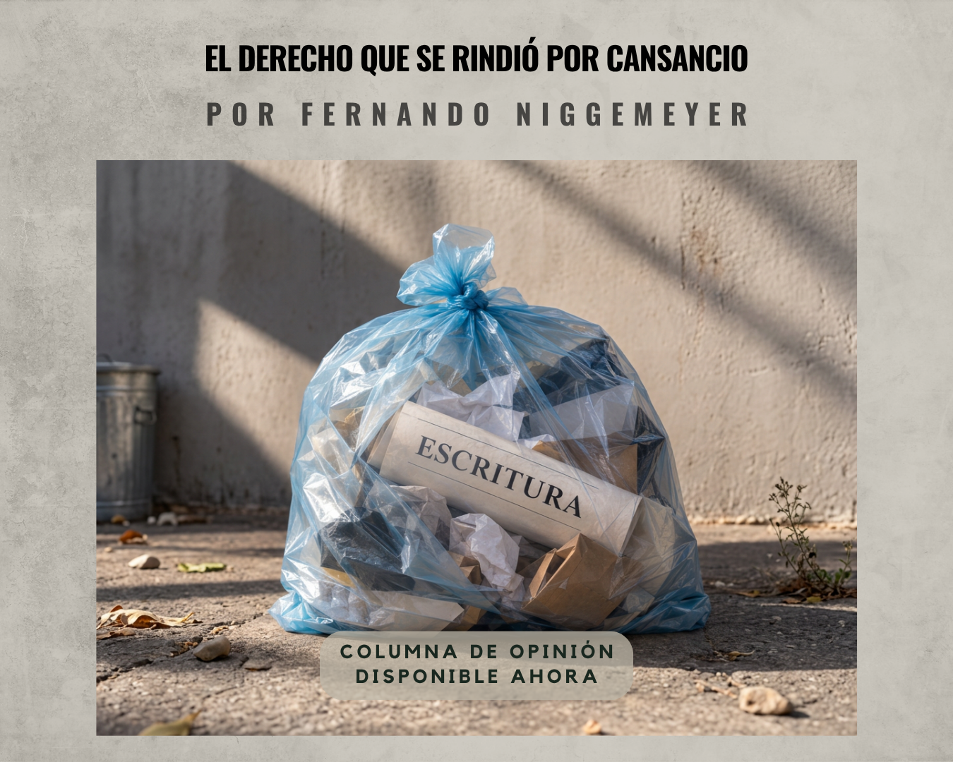 El derecho que se rindió por cansancio